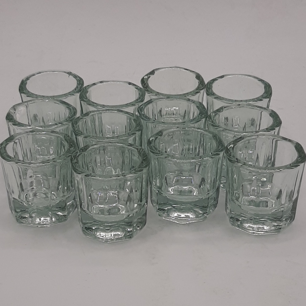 12 Pieces Clear Glass Dappen Dishes Tiny Mixing Bowls for Dental Hobbies…